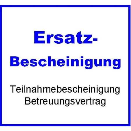 Ersatz-bescheinigung Ersatz-Bescheinigungen